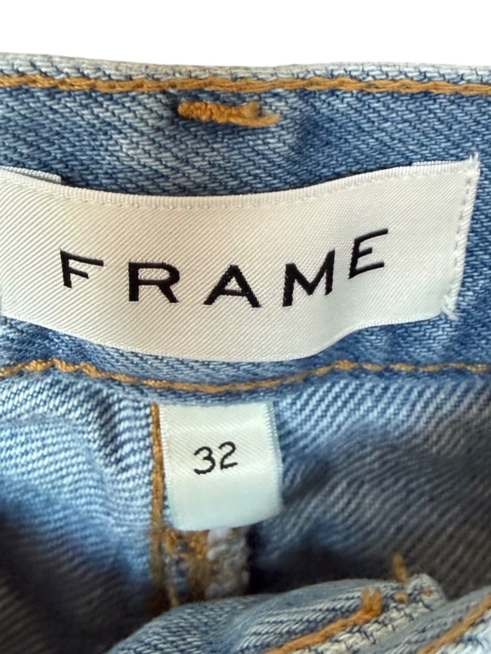 FRAME The Straight Mens Light Wash Denim Jeans Sz 32 - Picture 6 of 8